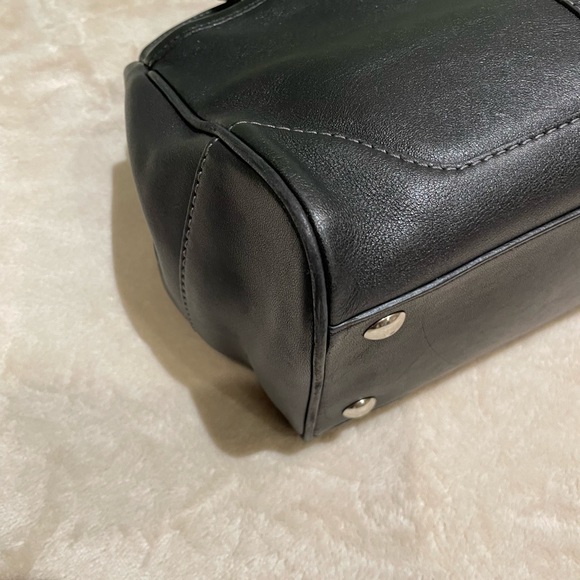 Coach black leather small hand bag - Picture 8 of 16